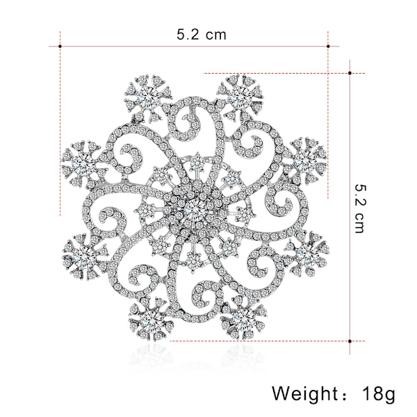 Suuri jäätynyt talvipyörre lomat CZ Cubic Zirconia huivi
