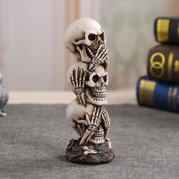 Kuule-ei Näe-ei Puhua-ei Paha Kallopatsas Veistoshahmo Skele