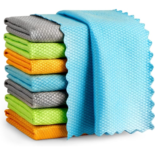 10-pack mikrofiberfönsterputsdukar, premium mikrofibergl