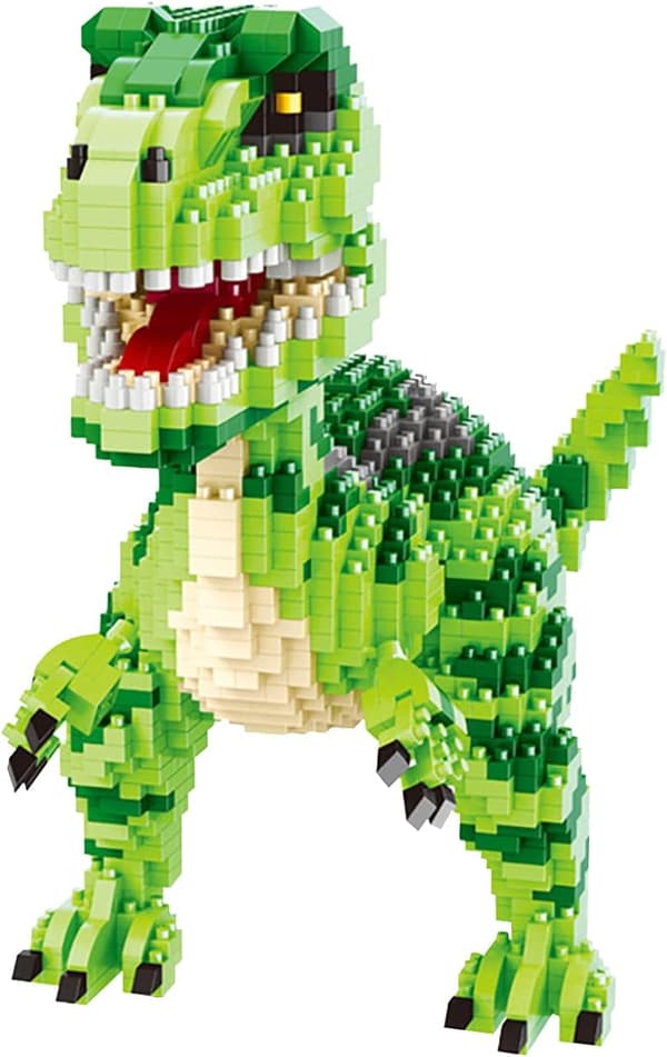 1457 Mikro Byggeklodser Sæt til Legetøj, Mini Dinosaur Klodser, B