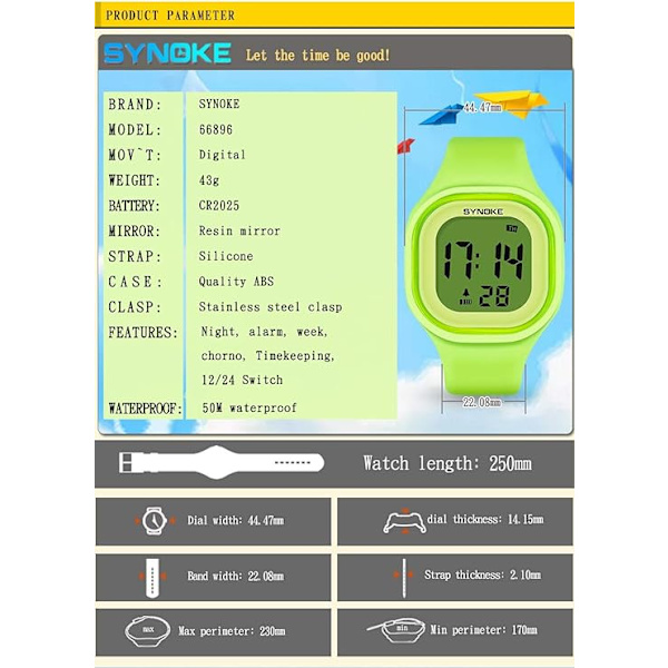 Jelly koreansk version elektronisk ur til mandlige og kvindelige studerende