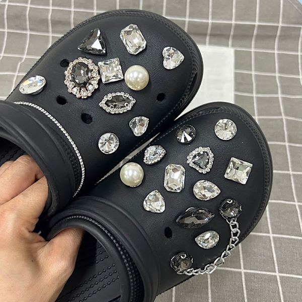 23 stk. 3D-clogs sandaler pynt, sko charms, søde sko pynt