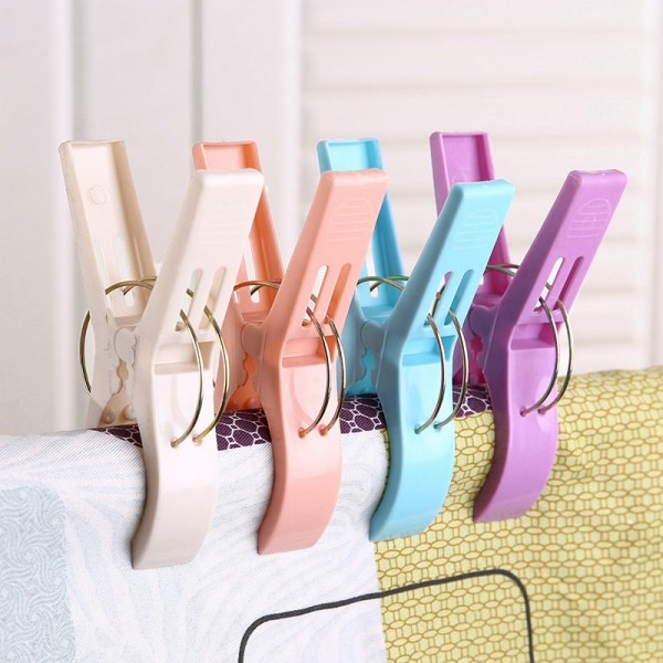 Beach Towel Clips Chair Clips Towel Rack, Plastic Clothespins, B