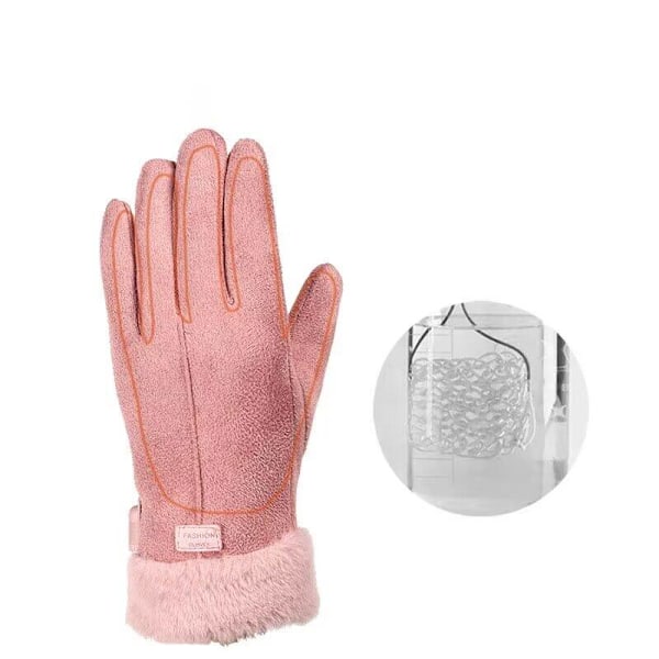 Vinterhansker for kvinner, vindtette, varme, USB-oppvarmede