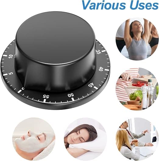 Mekanisk kjøkkentimer, adsorberbar magnetisk timer