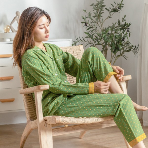 Hemkläder Alla Bomull Pyjamas, XL, Dam Långärmad Byxor Alla H