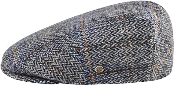 Herre Flat Herringbone Newsboy Hat Ull Blanding Herringbone Cap Co