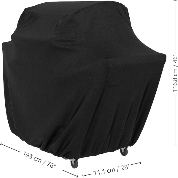 Gasolgrillöverdrag - XXL, Svart