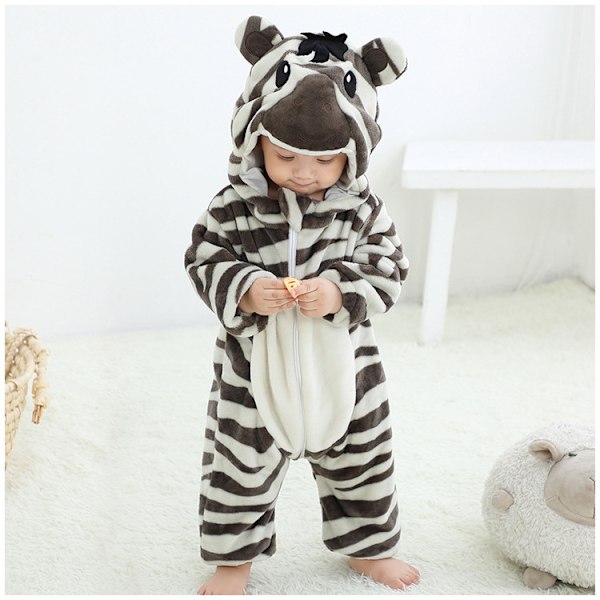 Barn & Spädbarn Zebra Overall (70-120cm) 110(height 90-100m)