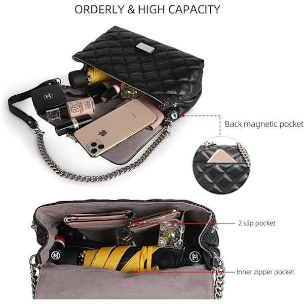Tilaustyönä valmistettu nahkainen crossbody-laukku, klassinen olkalaukku, jossa on Bla