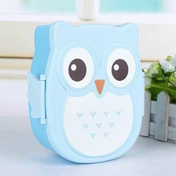 Lunchlåda för barn Cartoon Owl Bärbar Bento Box -900ml