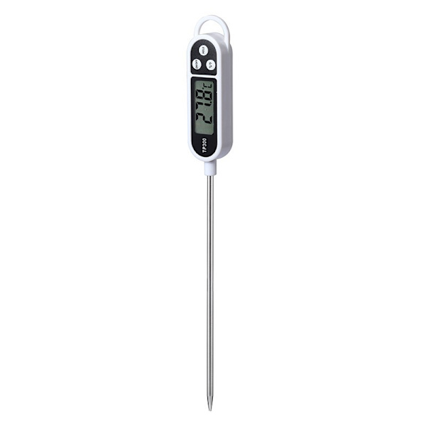 2-delad kökstermometer, digital termometer med lång sond