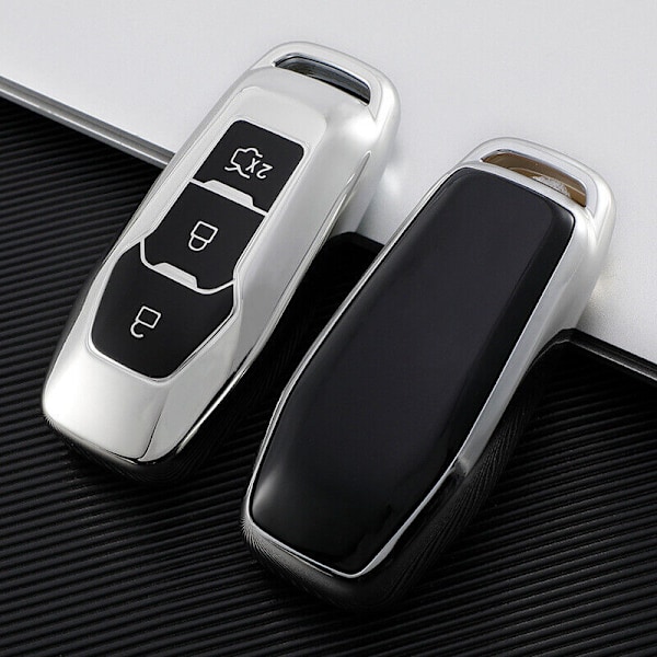 Til Ford Edge Taurus Explorer Mustang Mondeo Soft TPU Nøgle Fob Ca
