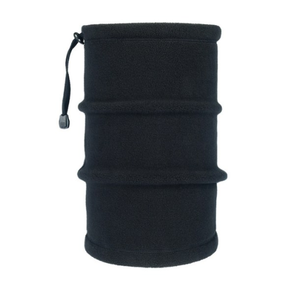 Fleece nackskydd med multifunktionell dragsko haklapp utomhus s