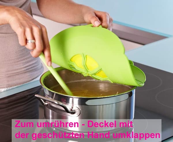 Silikonöverflödsskydd Stänkskydd Koklock 26cm