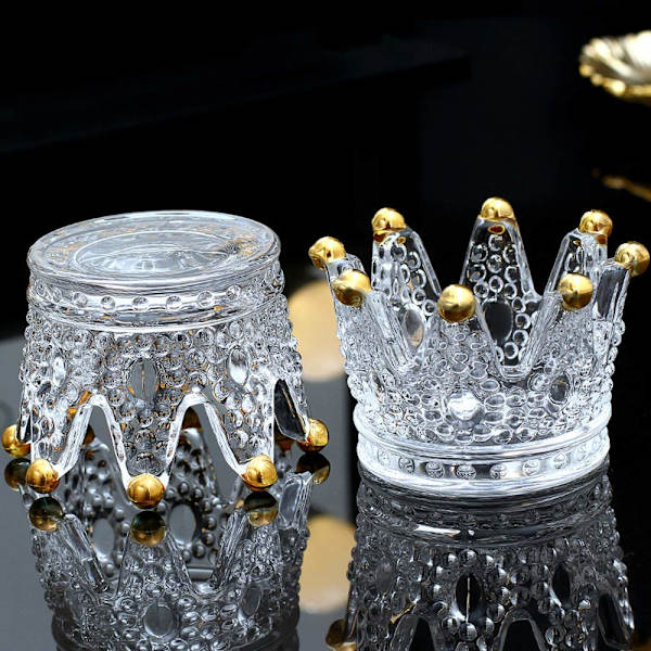 Klar glas puff skønhed diffuser holder skønhed æg opbevaring holder