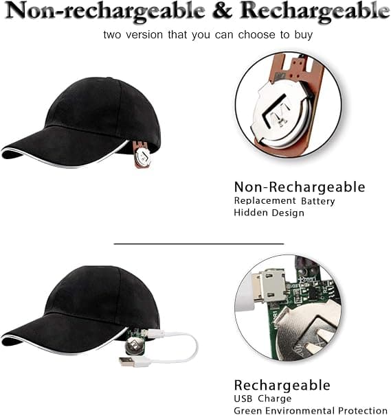 Hat LED Lys Op Baseball Cap Fest Hat Rave Tilbehør til Fes