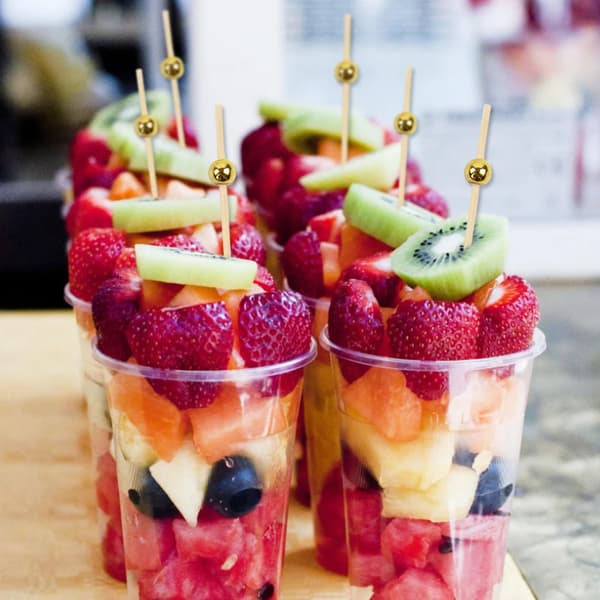 200 st pärlor julmatpinnar dessertbuffé fruktsallad för
