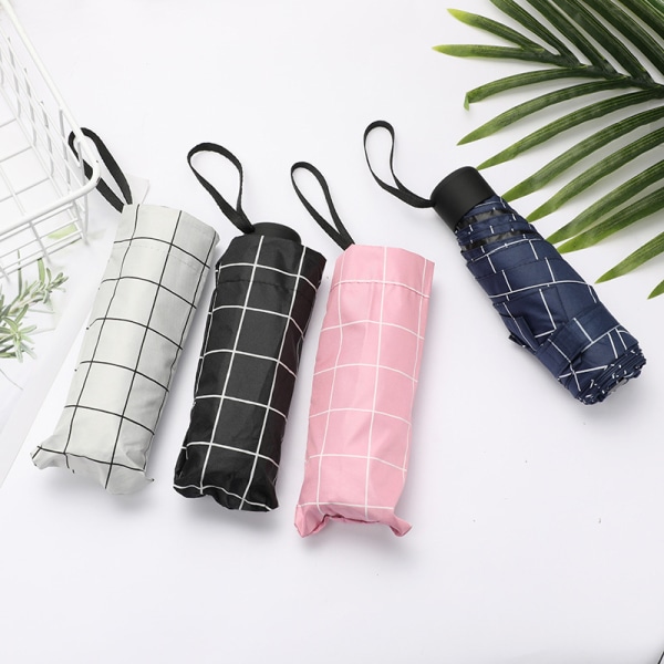 Matkailu Mini-sateenvarjo Aurinko ja sade Kevyt ja kompakti tasku Sui