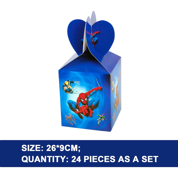 Spiderman Julgodisbox, 24 st Julpappersbox, Födelsedag
