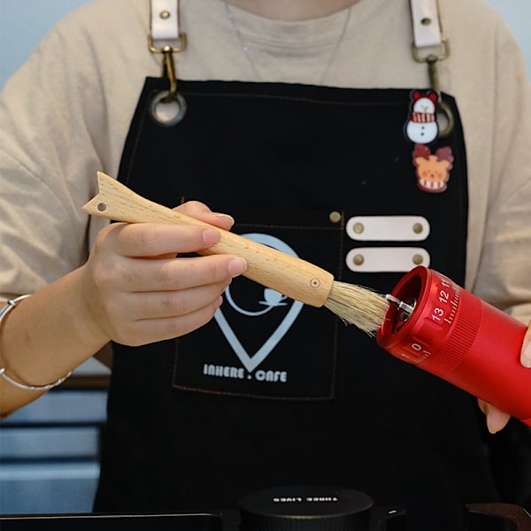 Sæt med 2 kaffekværnsbørste, espressomaskine rengøringsbørste N