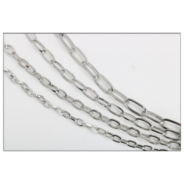 Gem kedja för kvinnor män halsband kedja kedja bredd 3,5 mm
