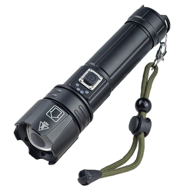 P70 stærk lys lommelygte USB genopladelig zoom super lys l