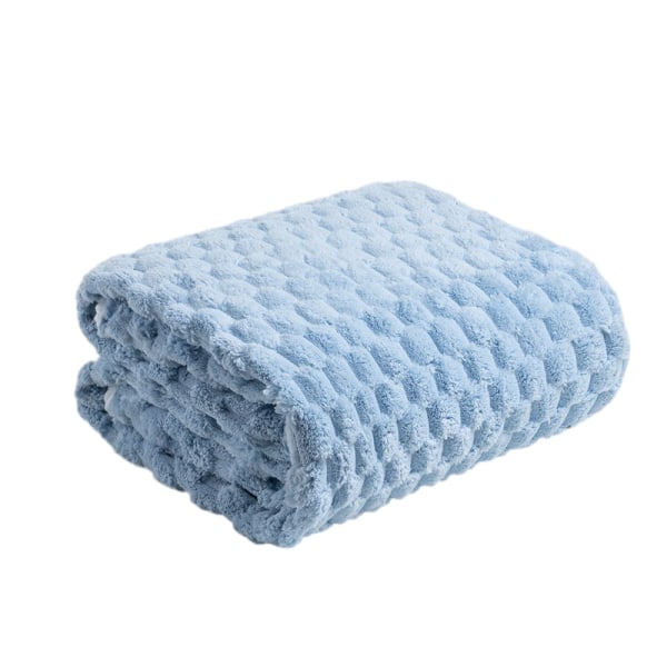 Korallfleece absorberande och inte lätt att tappa hår badhandduk Blue