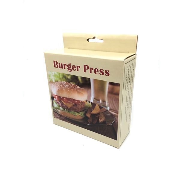 Manuell hamburgerpress med non-stick-beläggning