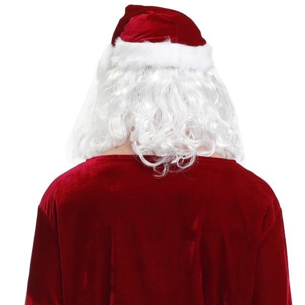 Tomte skägg peruk set Tomte cos vit skägg peruk Jul morfar