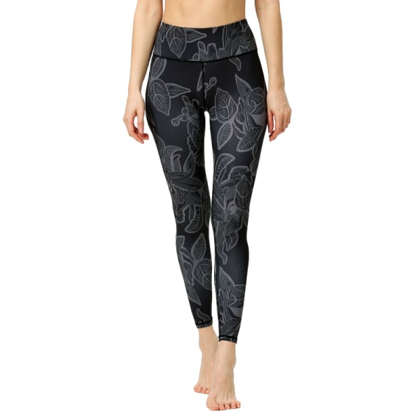 Dam utomhus tryck fitness träningsbyxor yogabyxor-YH224 L