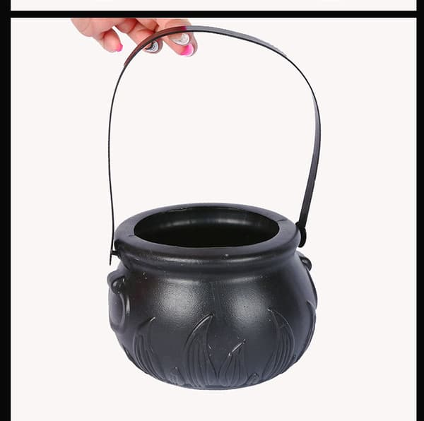 Mini sort gryde, plastik heksekedel, heksekedel