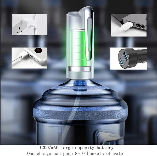 5 Gallon Vanddispenser med Base, Sammenklappelig Elektrisk Vand P
