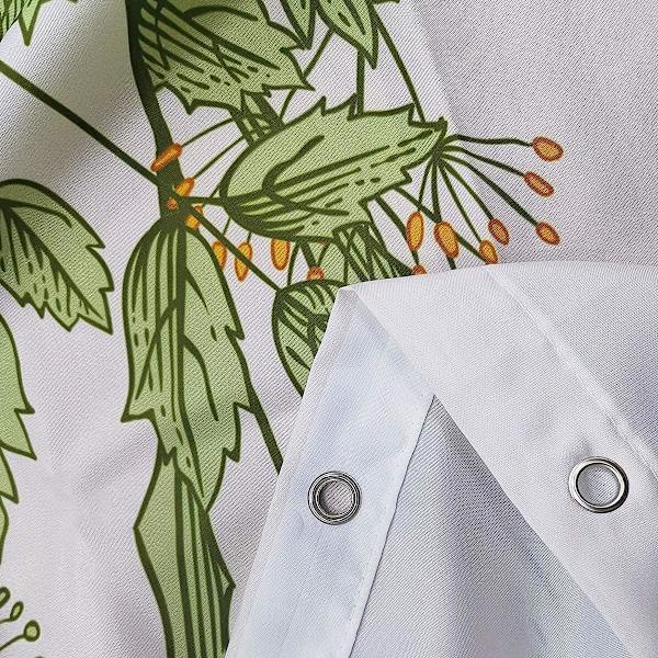 Vildbloms botanisk duschdraperi för badrumsdekor 70,8 W x