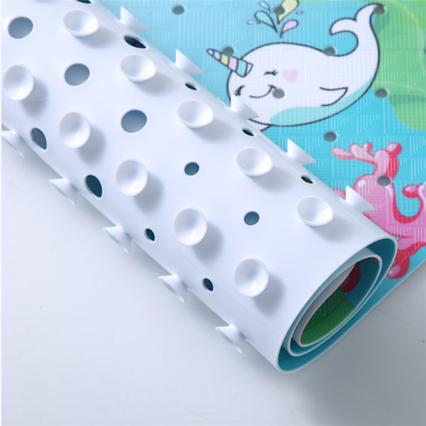 Ekstra lang sklisikker badematte for barn til badekar 100*40cm