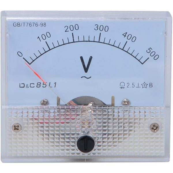 Analog Voltmeter Meter-Pointer AC Voltmeter 0-500V Skalaområde V