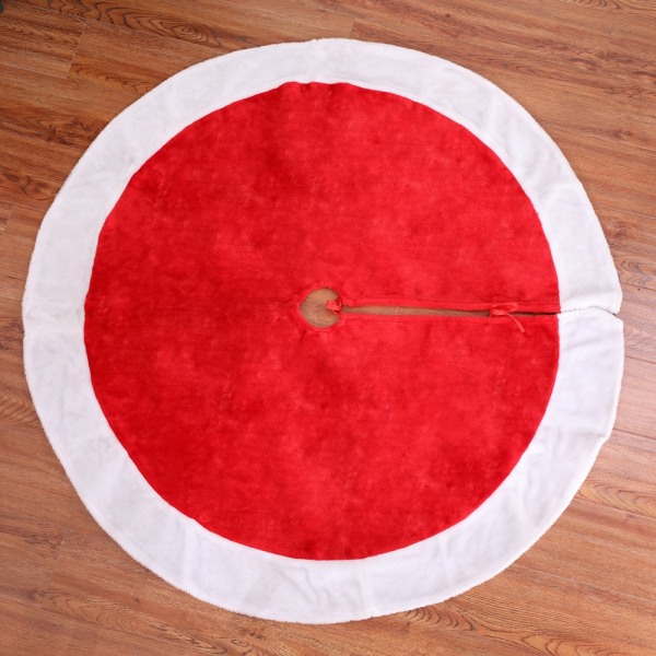 Julgransmatta 120 cm lång plysch julgransmatta Chri