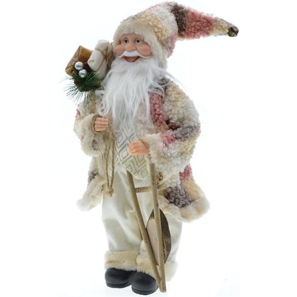 1 Animoitu joulupukki ja rouva Claus - 17,7 tuuman joulupukki ja rouva Claus