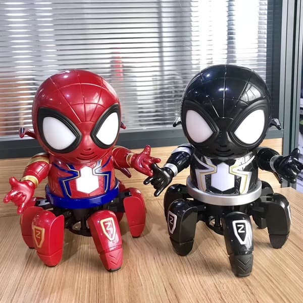 Spider robot - fargerikt lys, musikk, dynamisk dans - egnet for