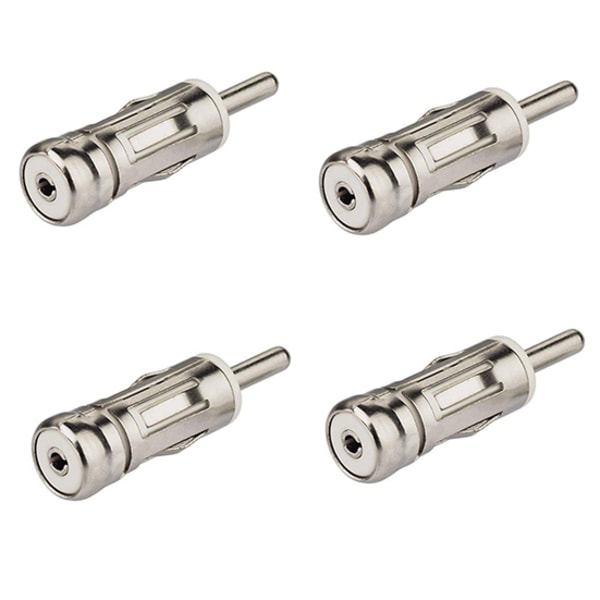 4 stk. bilradioantenneadapter DIN til ISO-stikforbindelse Auto