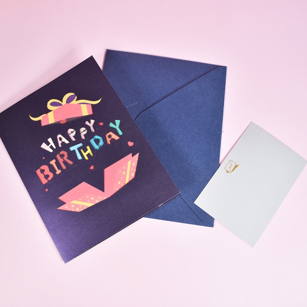 3D-födelsedagskort, 1 kreativt och minneskort popup-kort, perfekt för