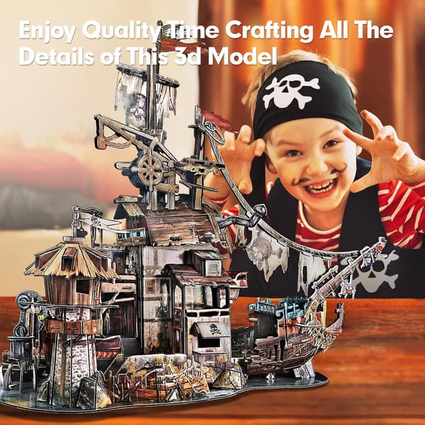 3D-puslespil til voksne Halloween-dekorationer Tattered Interior Mo