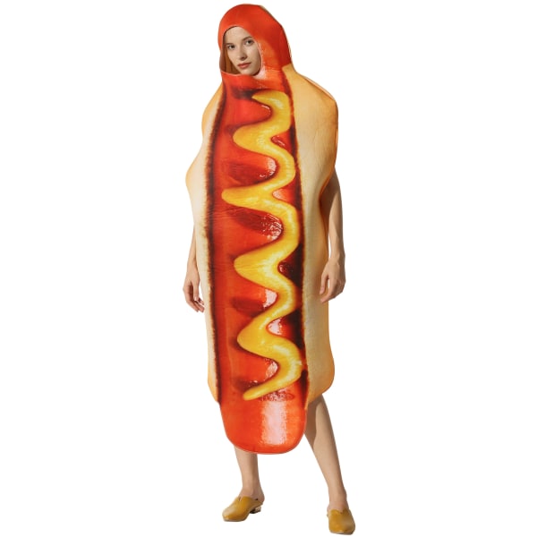Halloween-juhlan asu hot dog cosplay-asu lavanäyttämöesitys
