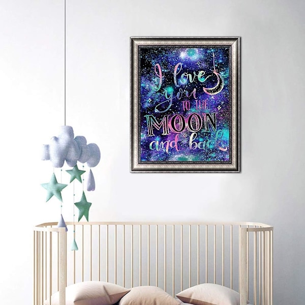 5D DIY Diamantmaleri Digitalt Kit, Krystal Diamantbroderi P