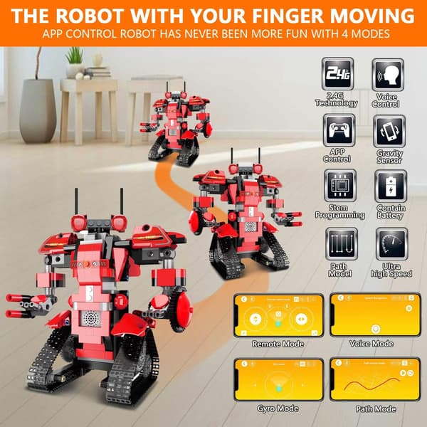 Robotleker for barn, kule vitenskapsbyggesett for gutter