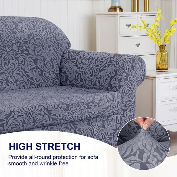 Sofaovertrekk Sofaovertrekk 2-delt Jacquard Damask Slipcovers for 2 C