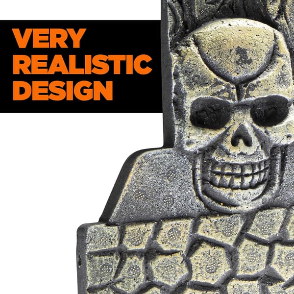 Set med Halloween-prydnader för gravstensdesign, hartshantverk