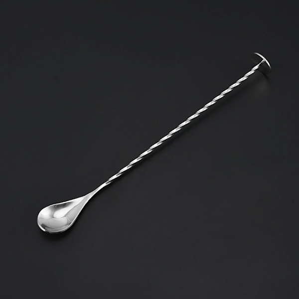 Cocktail ske med integreret muddler, rustfrit stål, 26 cm