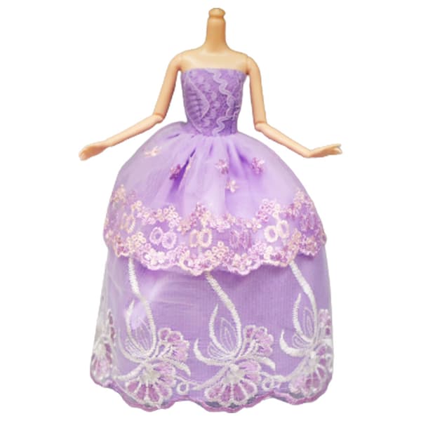 8 st 30cm Barbie prinsessklänning mode set
