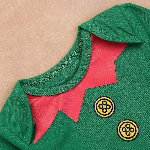 3-delad jultomte-outfit för babypojkar och -flickor, långärmad sparkdräkt med